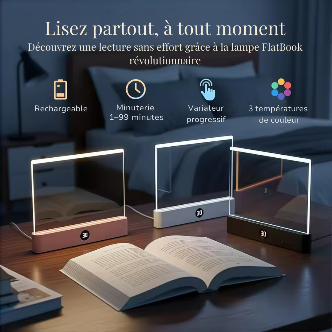 Lampe LED de lecture plate